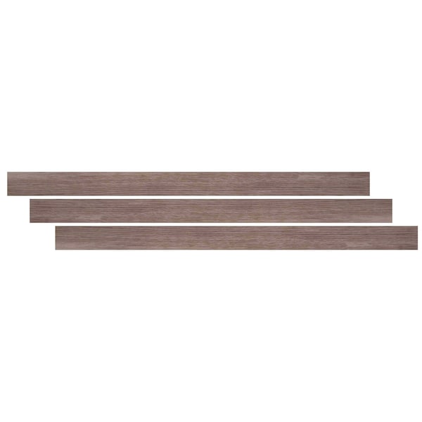 Ackland 0.27 in. T x 94 in. L x 1.77 in. W Estate Gray Luxury Vinyl Flooring Trim T Molding Large AKVTVESGR-TL - main